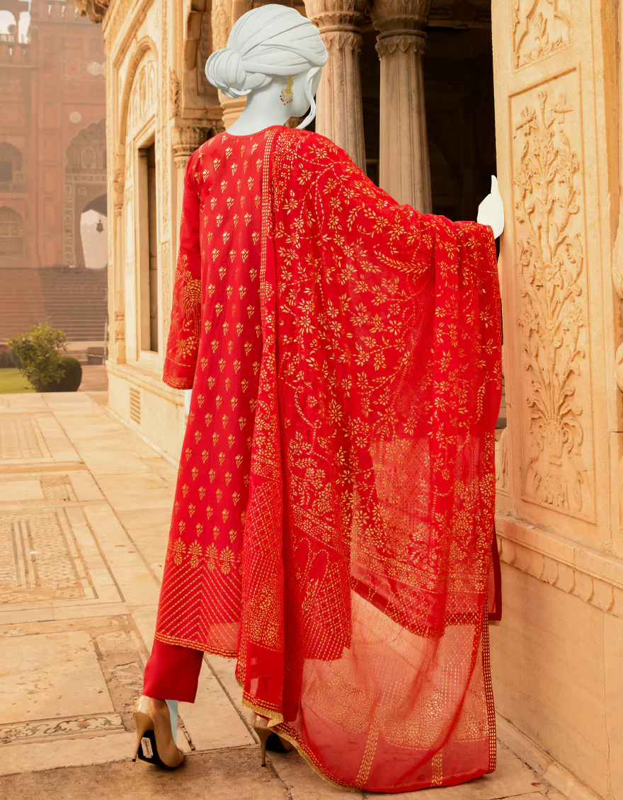 RED LAWN 3PC STITCHED | JLAWN-S-US-22-259/S HAEMATITE - Image 2
