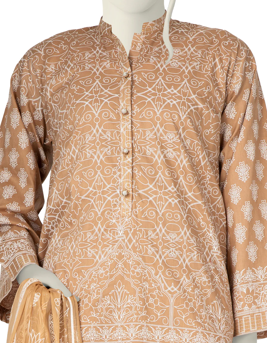BEIGE LAWN 3PC STITCHED | JLAWN-S-US-22-274/S AKIRA - Image 2