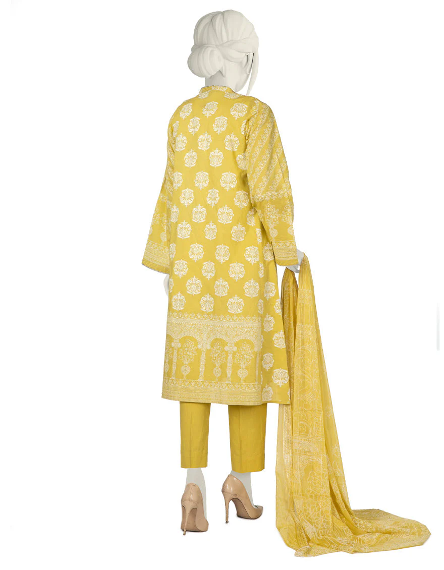 YELLOW LAWN 3PC STITCHED | JLAWN-S-US-22-276/S KEYAN - Image 2