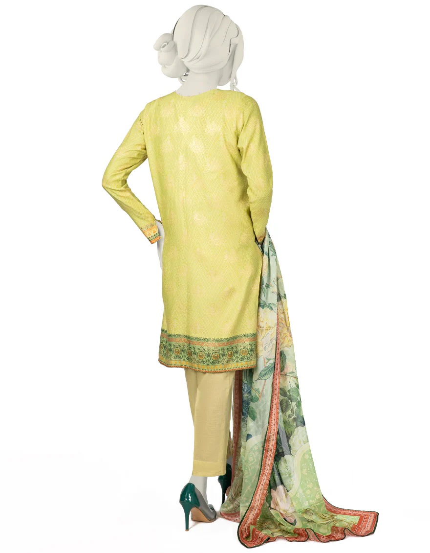 GREEN JACQUARD 3PC STITCHED | JLAWN-S-US-22-289/S RANGEEN - Image 2