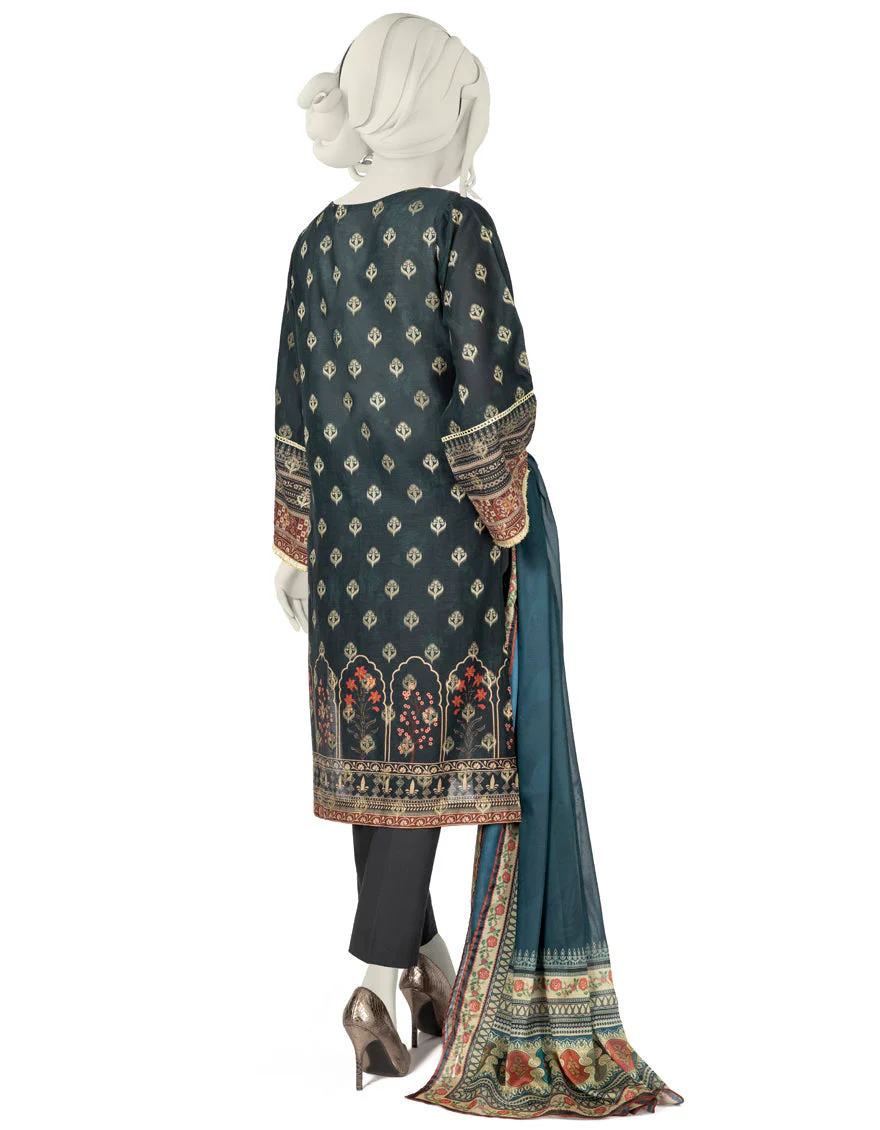 BLACK LAWN 3PC UNSTITCHED | JLAWN-S-US-22-290 RAINAH - Image 3