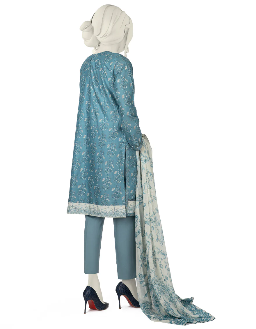 BLUE LAWN 3PC STITCHED | JLAWN-S-US-22-294/S ESPOIR - Image 2