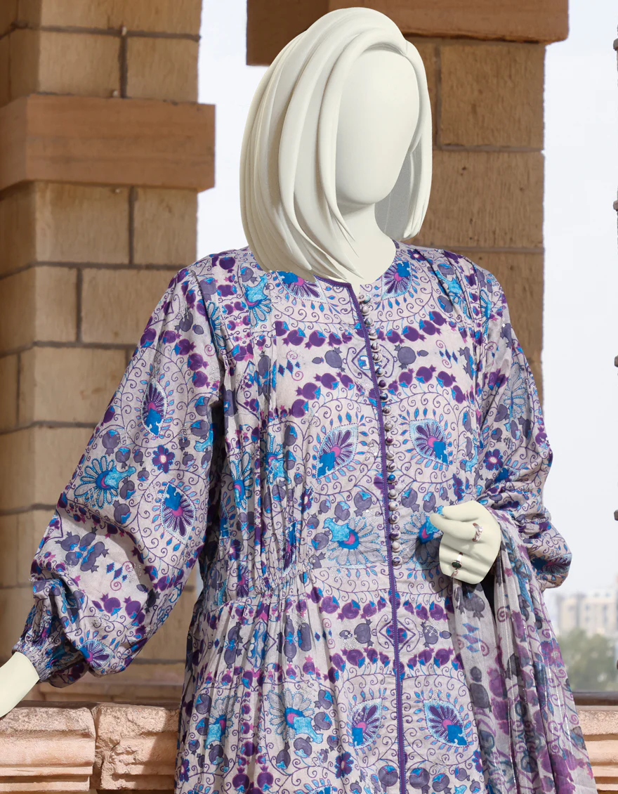 PURPLE-GREY LAWN 3PC UNSTITCHED | JLAWN-S-US-22-295 AENEAS - Image 3