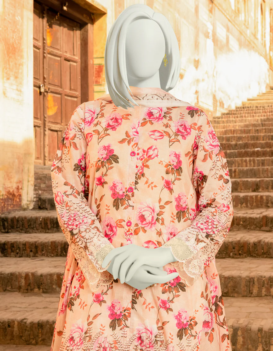 PINK LAWN 3PC UNSTITCHED | JLAWN-S-US-22-305 NAZAM - Image 2