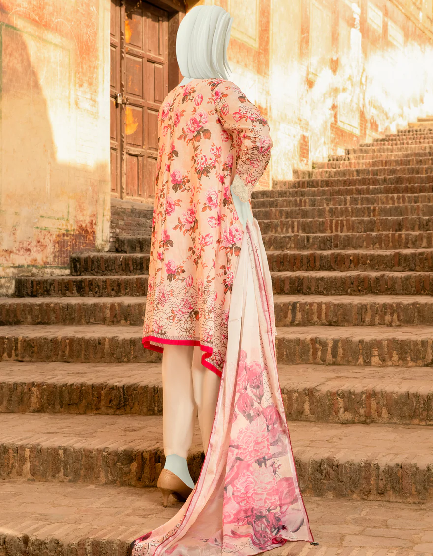 PINK LAWN 3PC UNSTITCHED | JLAWN-S-US-22-305 NAZAM - Image 3