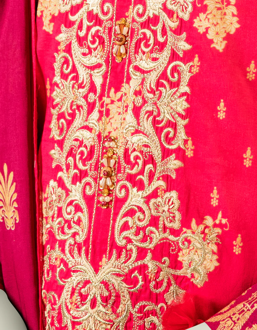 PINK LAWN 3PC UNSTITCHED | JLAWN-S-US-22-326 RUBY (20-2018) - Image 3