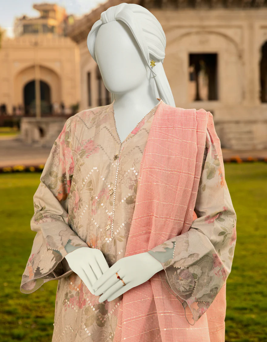 ASH GREY LAWN 3PC UNSTITCHED | JLAWN-S-US-22-342 LUXURY - Image 3