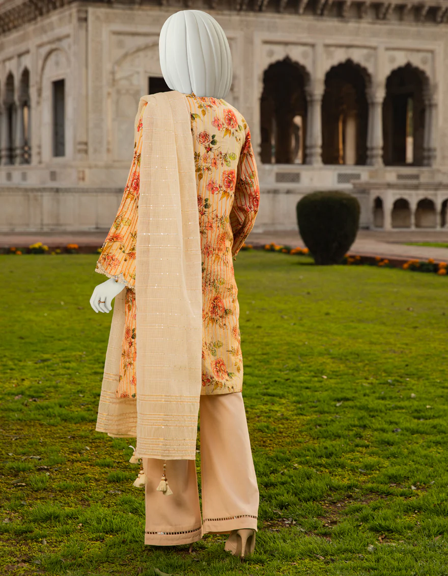 MULTICOLOR LAWN 3PC UNSTITCHED | JLAWN-S-US-22-343 RADIANT - Image 2