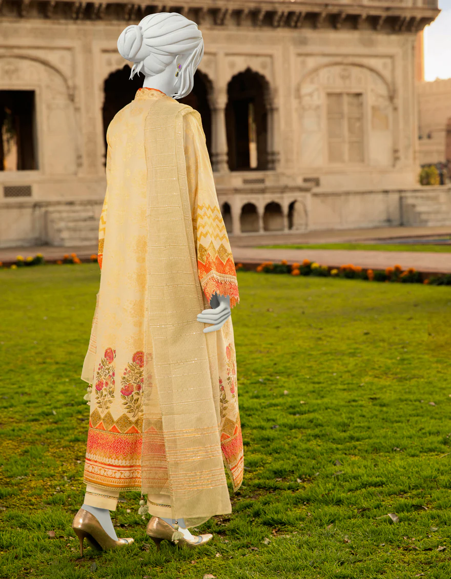 MULTICOLOR LAWN 3PC UNSTITCHED | JLAWN-S-US-22-346 ARECA - Image 2