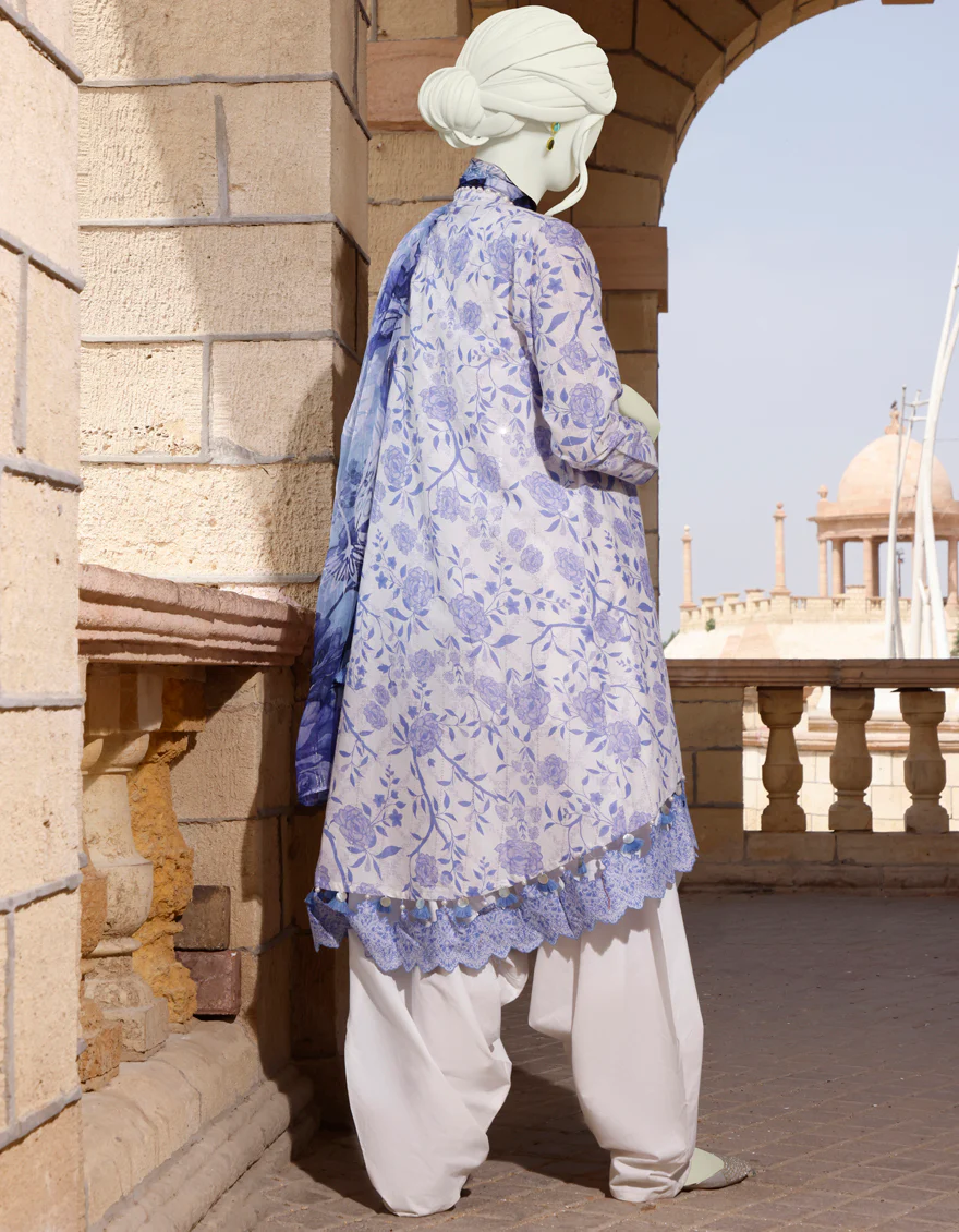 MULTICOLOR LAWN 3PC UNSTITCHED | JLAWN-S-US-22-378 SIENNA - Image 2