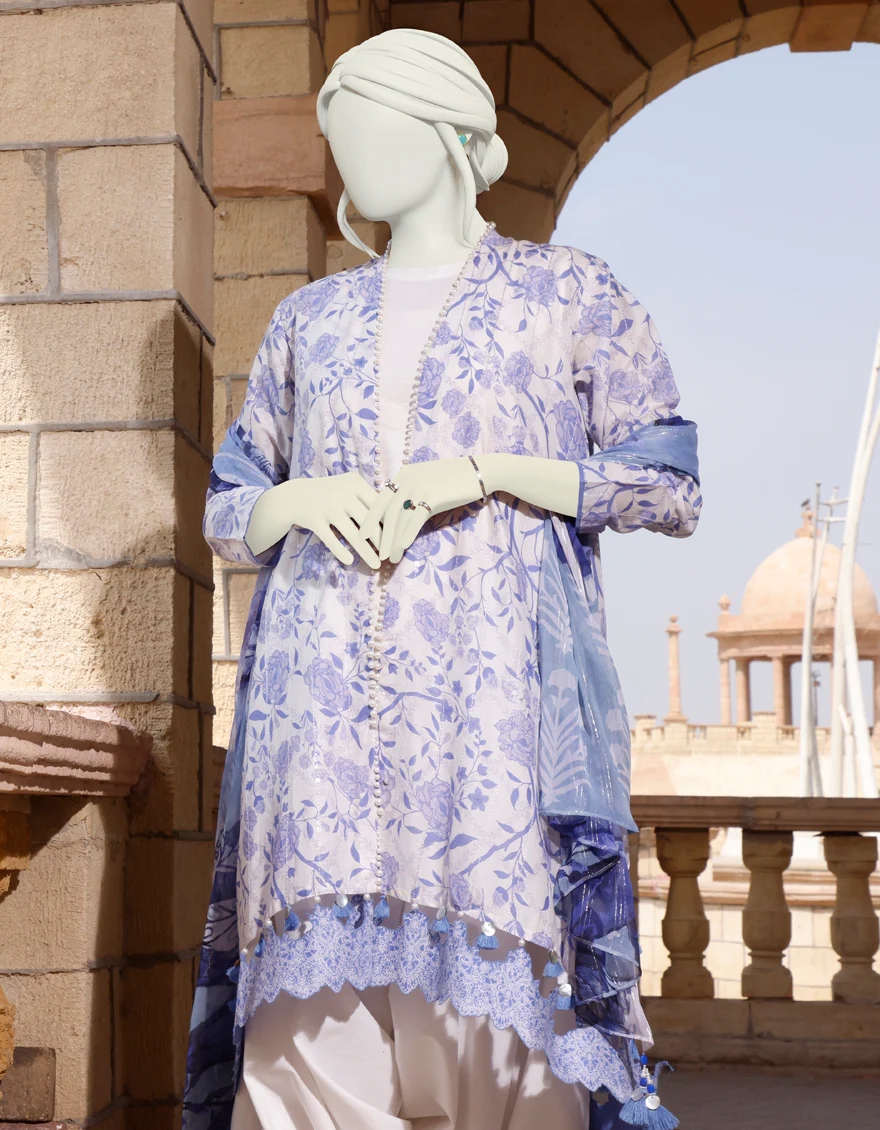 MULTICOLOR LAWN 3PC UNSTITCHED | JLAWN-S-US-22-378 SIENNA - Image 4