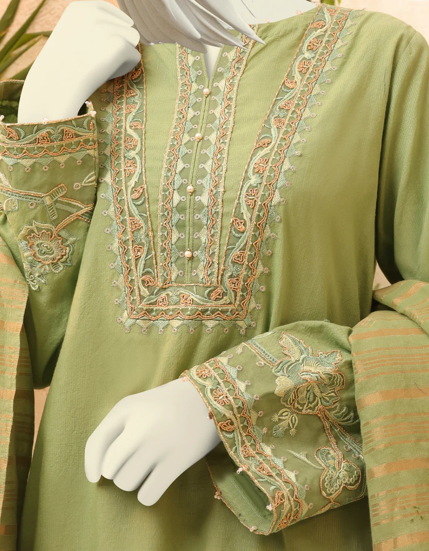 GREEN LAWN 3PC STITCHED | JLAWN-S-US-22-401/S CHARLES - Image 2