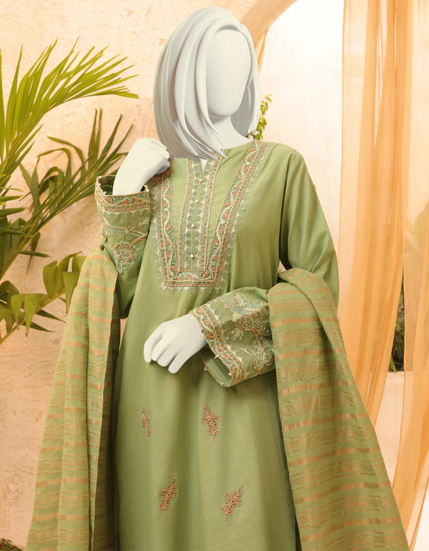 GREEN LAWN 3PC STITCHED | JLAWN-S-US-22-401/S CHARLES - Image 3