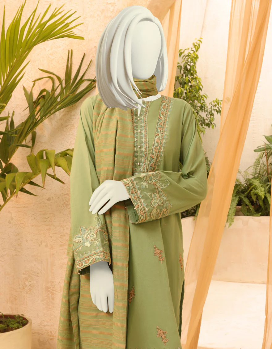 GREEN LAWN 3PC STITCHED | JLAWN-S-US-22-401/S CHARLES - Image 4