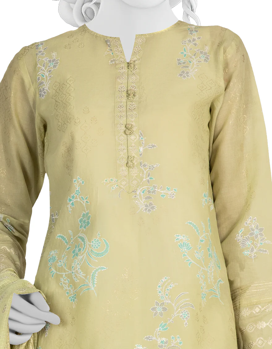 LIGHT GREEN LAWN 3PC STITCHED | JLAWN-S-US-22-407/S MANZAR - Image 3