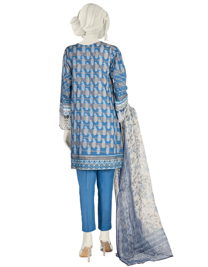 BLUE LAWN 3PC STITCHED | JLAWN-S-US-22-417/S ADIN - Image 2