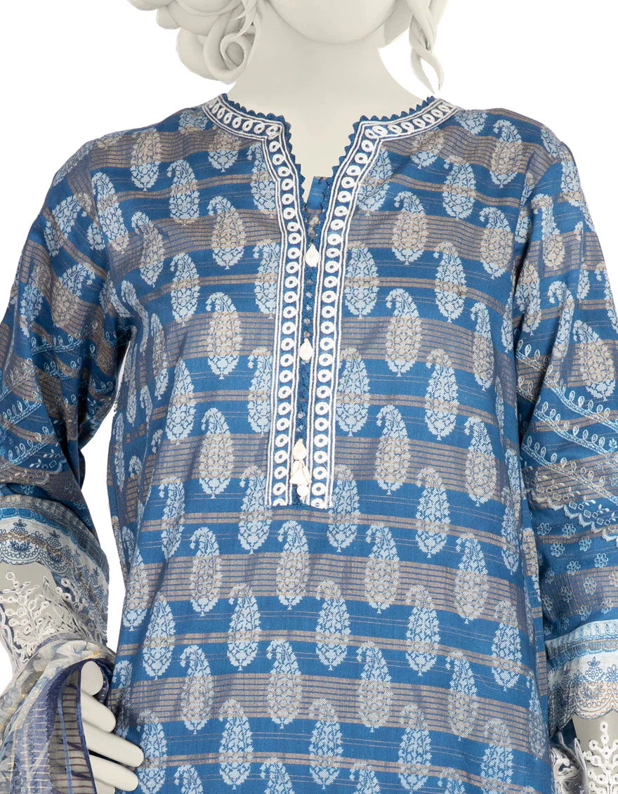 BLUE LAWN 3PC STITCHED | JLAWN-S-US-22-417/S ADIN - Image 3
