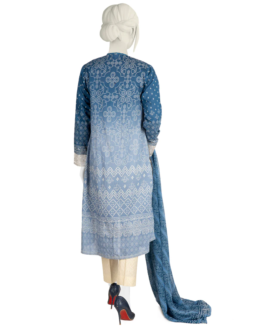 BLUE LAWN 3PC STITCHED | JLAWN-S-US-22-424/S MUKESH - Image 2