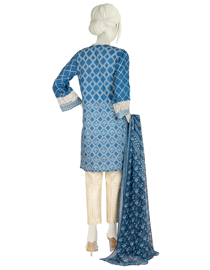 BLUE LAWN 3PC STITCHED | JLAWN-S-US-22-425/S BADLA - Image 2