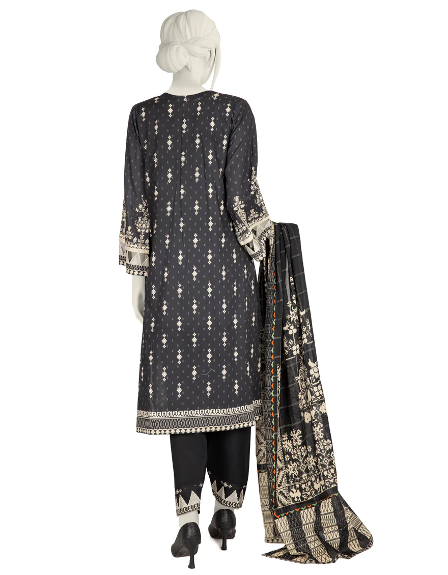 BLACK LAWN 3PC STITCHED | JLAWN-S-US-22-427/S CRIA - Image 2