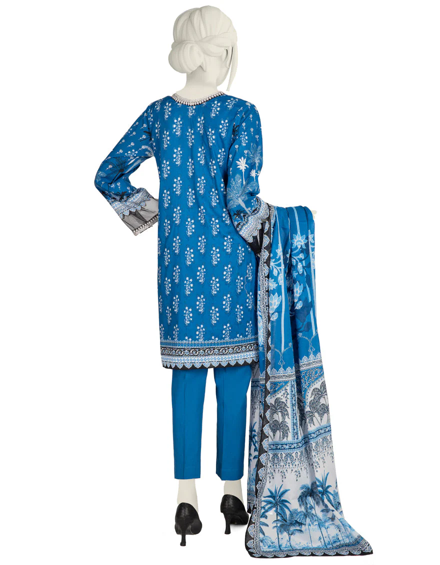 BLUE LAWN 3PC STITCHED | JLAWN-S-US-22-429/S AZRAQ - Image 2