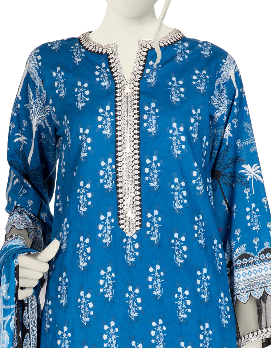 BLUE LAWN 3PC STITCHED | JLAWN-S-US-22-429/S AZRAQ - Image 3