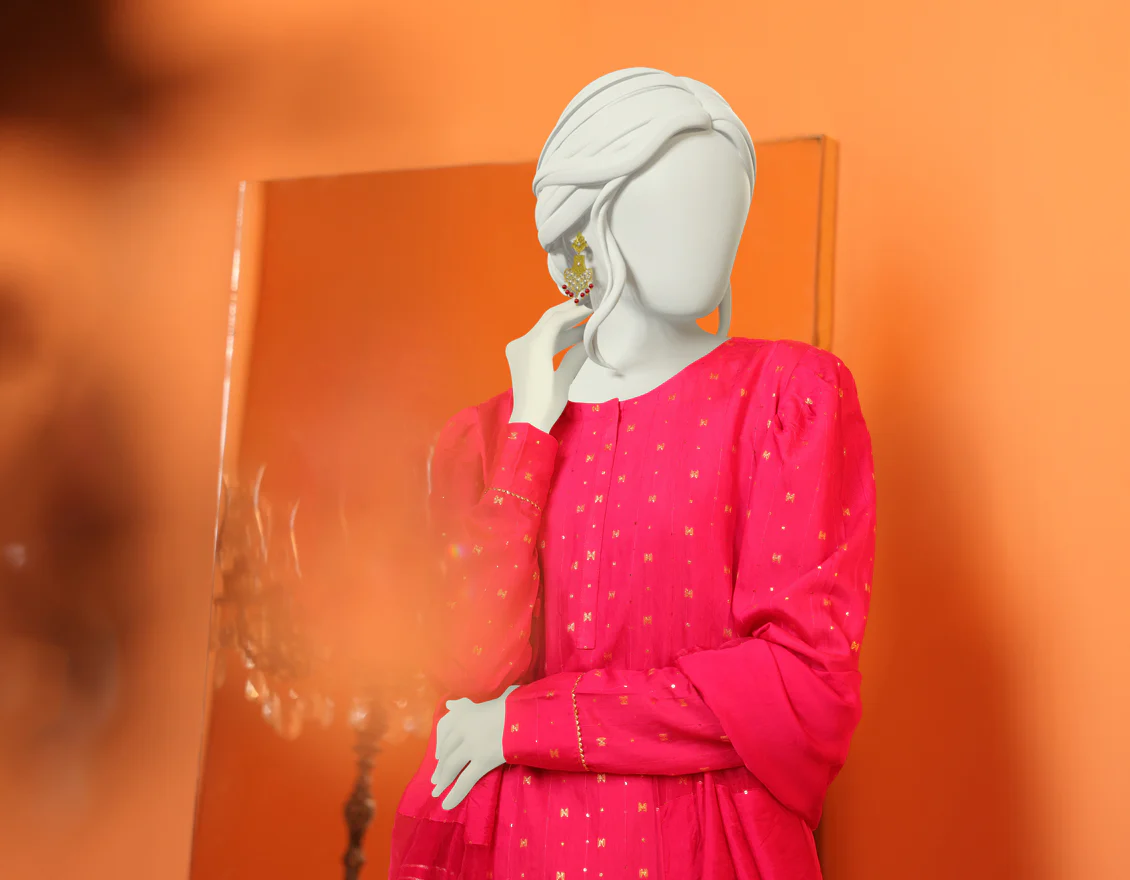 PINK JACQUARD 3PC STITCHED | JLAWN-S-US-22-441/S RANI - Image 4