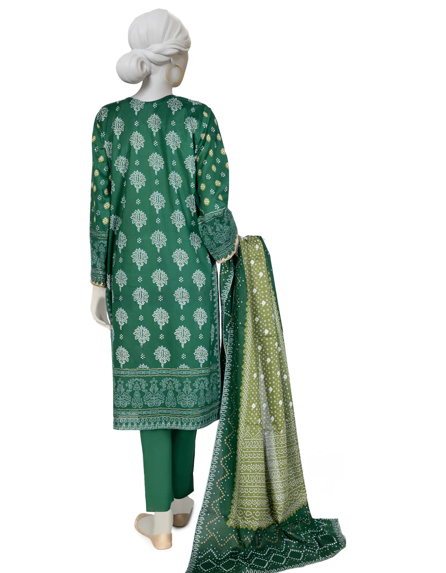 GREEN LAWN 3PC STITCHED | JLAWN-S-US-23-013/S FAROH - Image 2