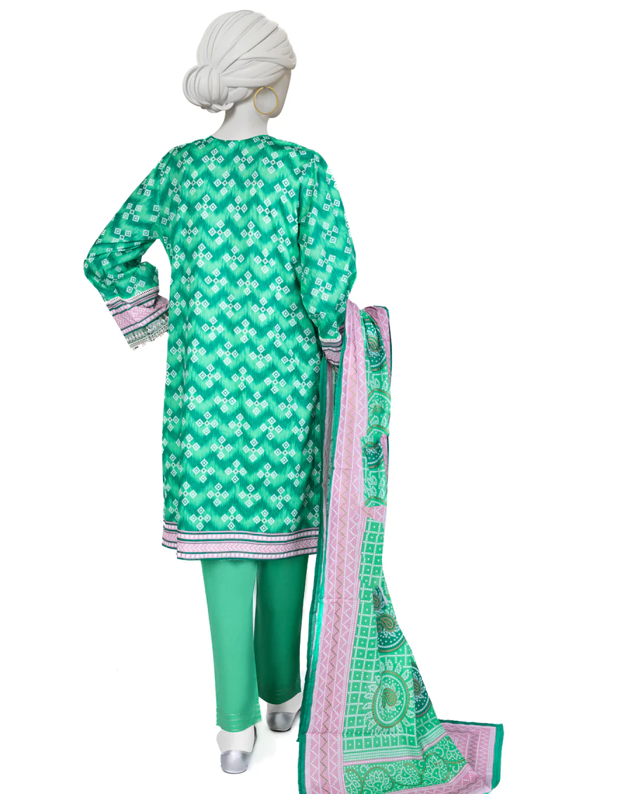 GREEN LAWN 3PC STITCHED | JLAWN-S-US-23-016/S MOR-638 - Image 2