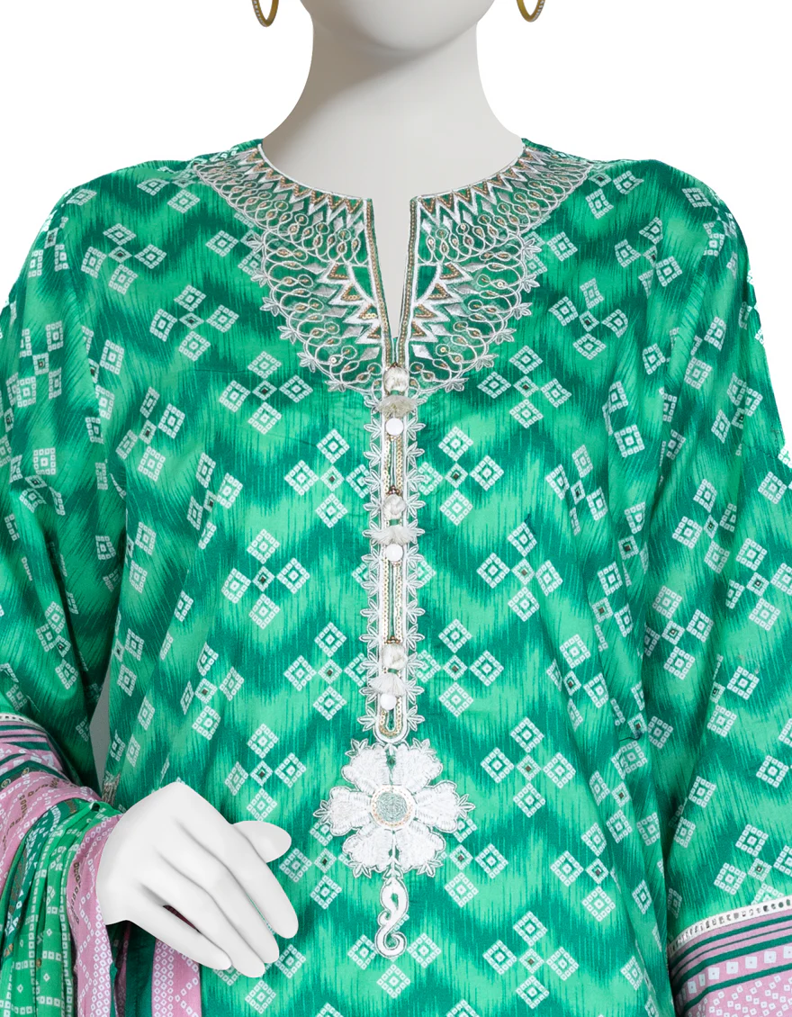 GREEN LAWN 3PC STITCHED | JLAWN-S-US-23-016/S MOR-638 - Image 3