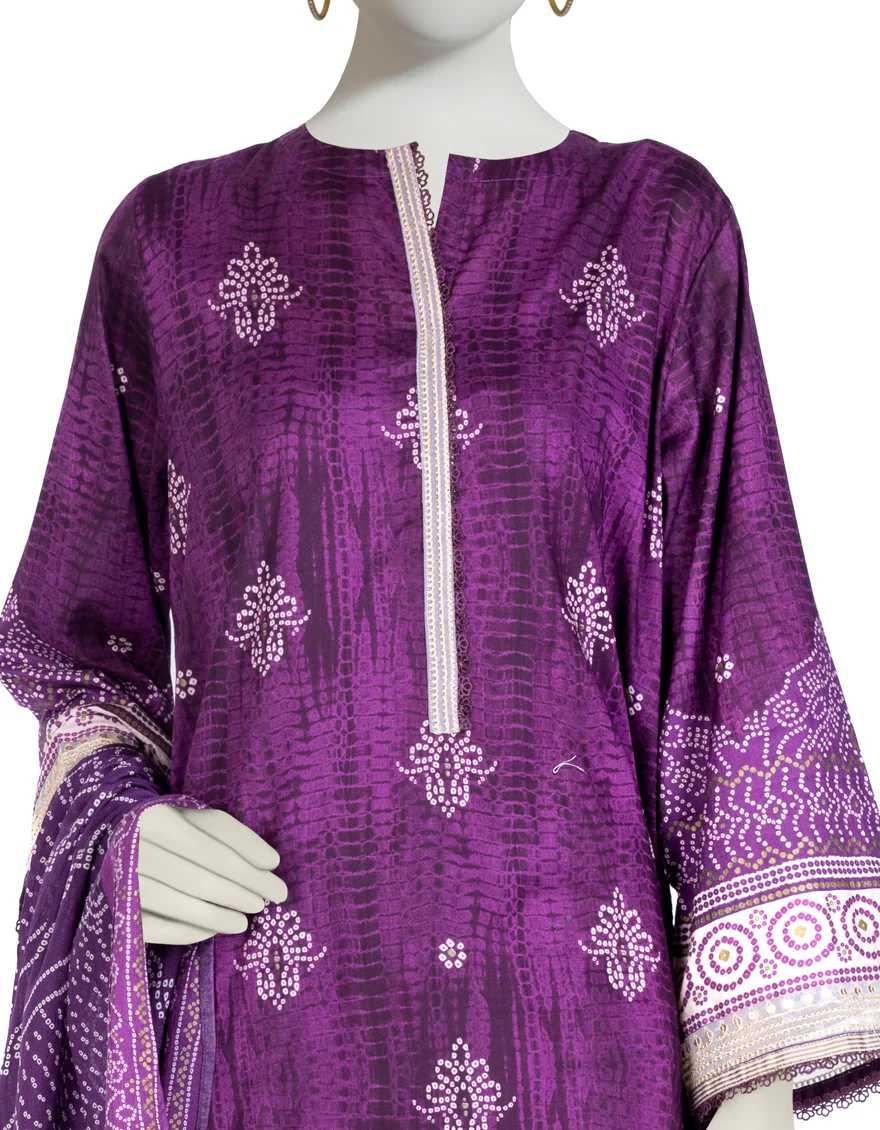 PURPLE LAWN 3PC STITCHED | JLAWN-S-US-23-017/S ZAREEN - Image 3