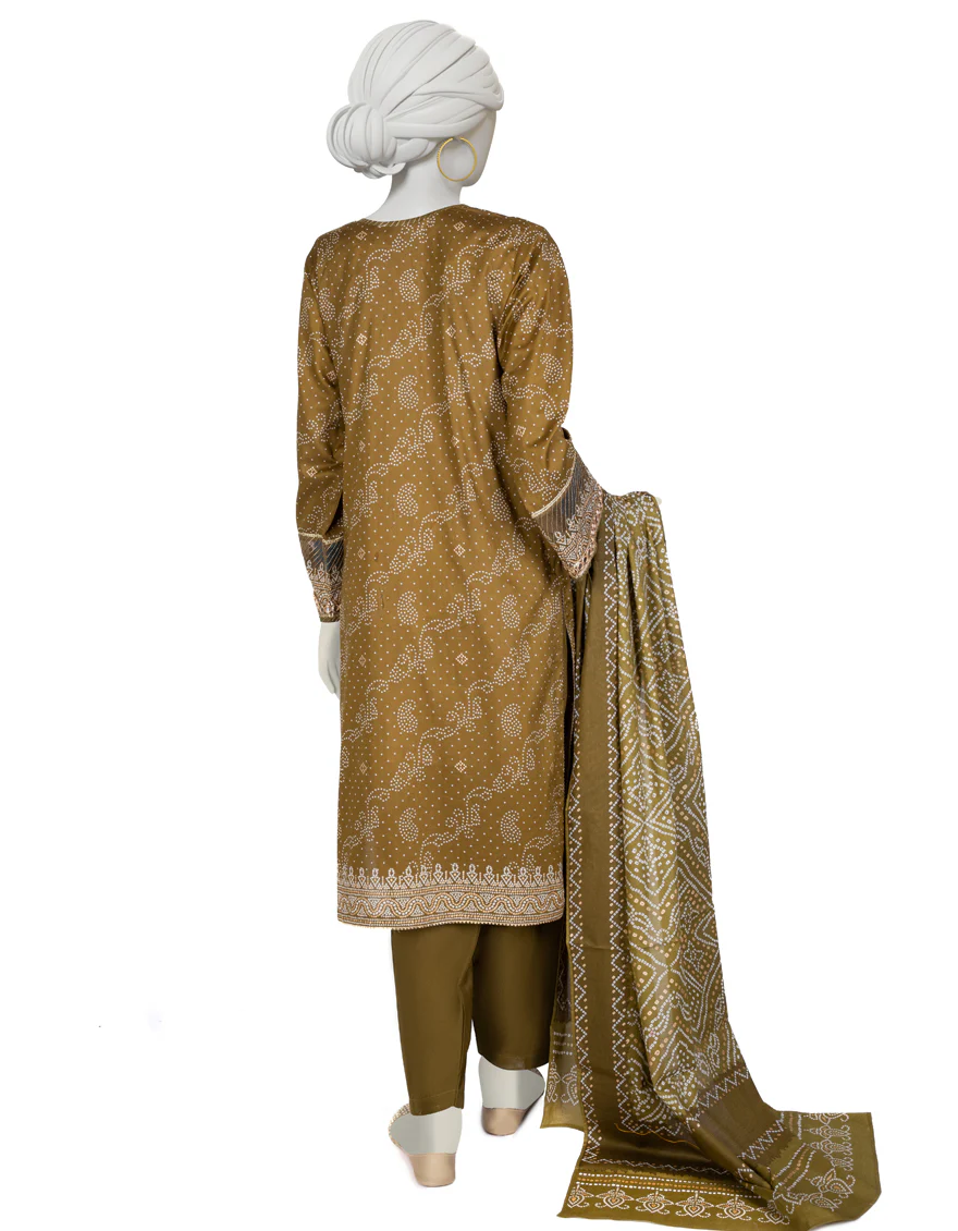 MEHNDI GREEN LAWN 3PC STITCHED | JLAWN-S-US-23-020/S DHANI - Image 2
