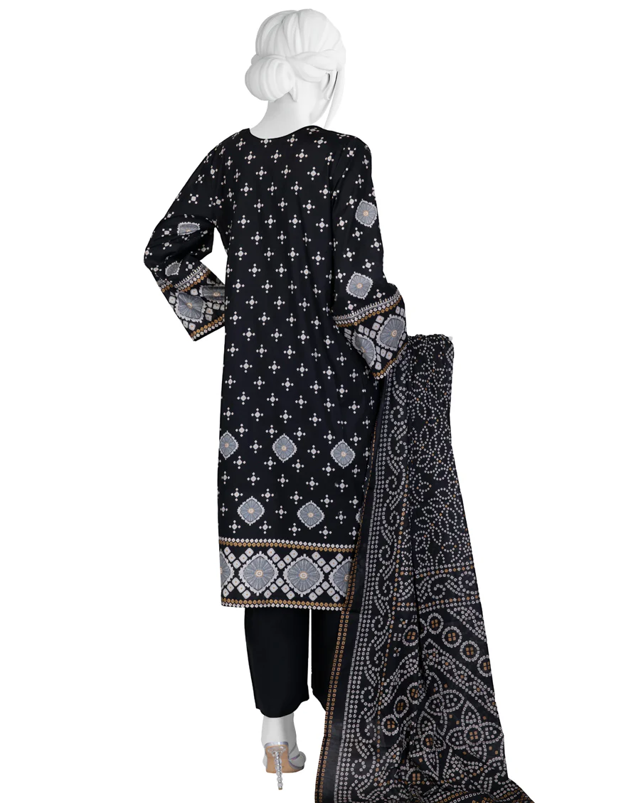 BLACK LAWN 3PC STITCHED | JLAWN-S-US-23-022/S ZOHRA - Image 2
