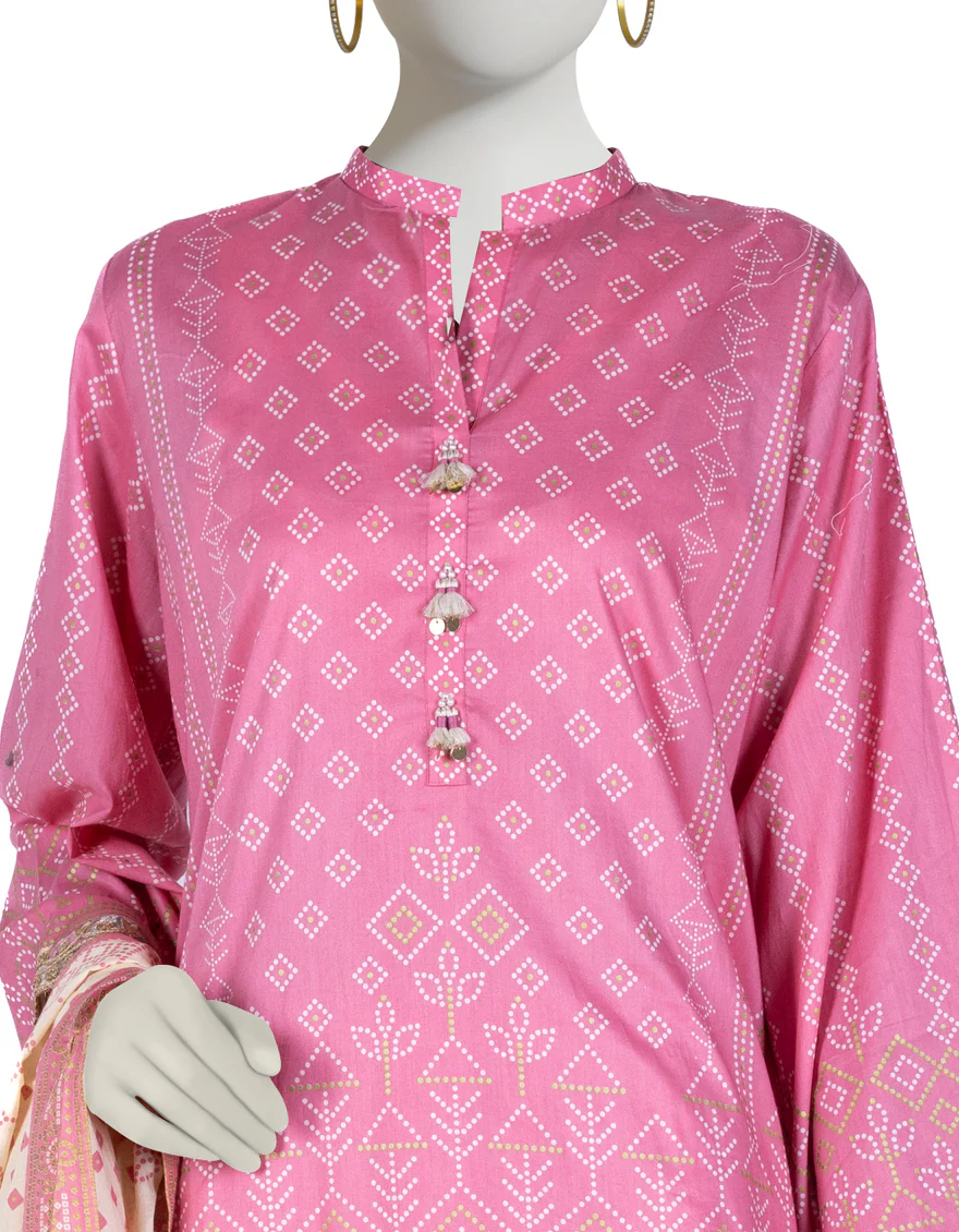 PINK LAWN 3PC STITCHED | JLAWN-S-US-23-025/S ANGELFOOD - Image 3
