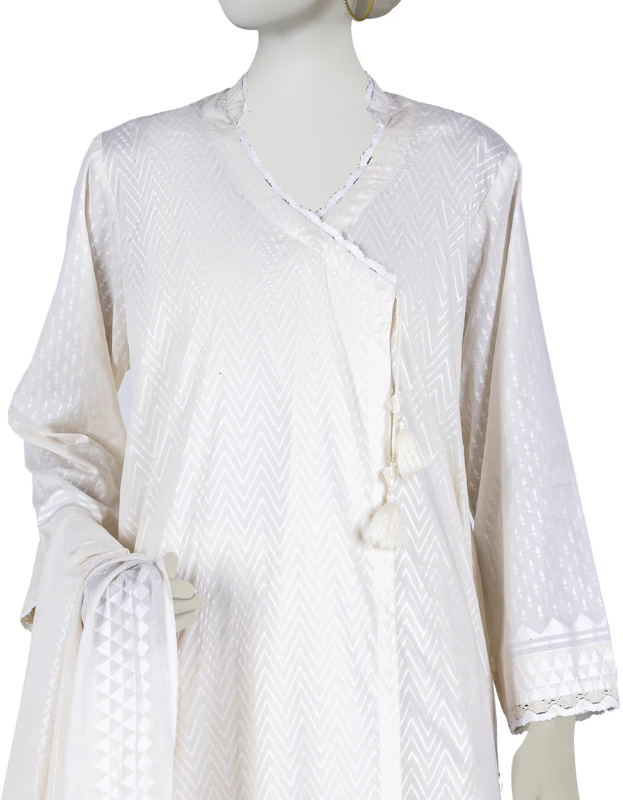 OFF WHITE LAWN 3PC STITCHED | JLAWN-S-US-23-031/S GUL-E-LALA - Image 3