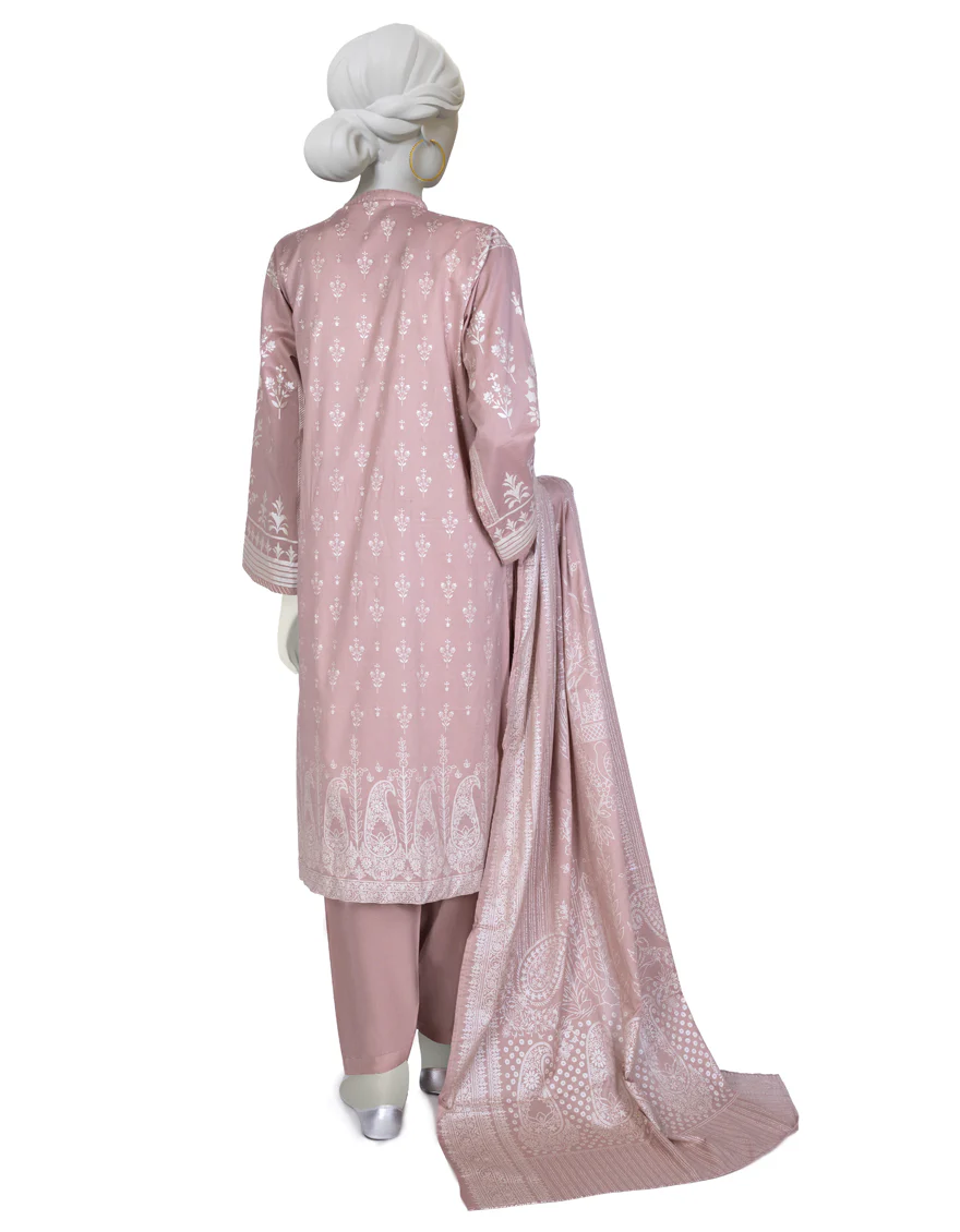 LIGHT BROWN LAWN 3PC STITCHED | JLAWN-S-US-23-033/S EMRYS - Image 2