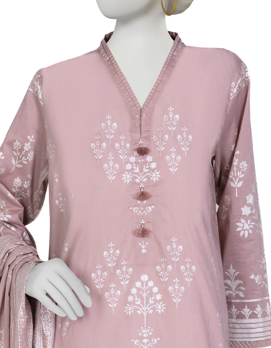 LIGHT BROWN LAWN 3PC STITCHED | JLAWN-S-US-23-033/S EMRYS - Image 3