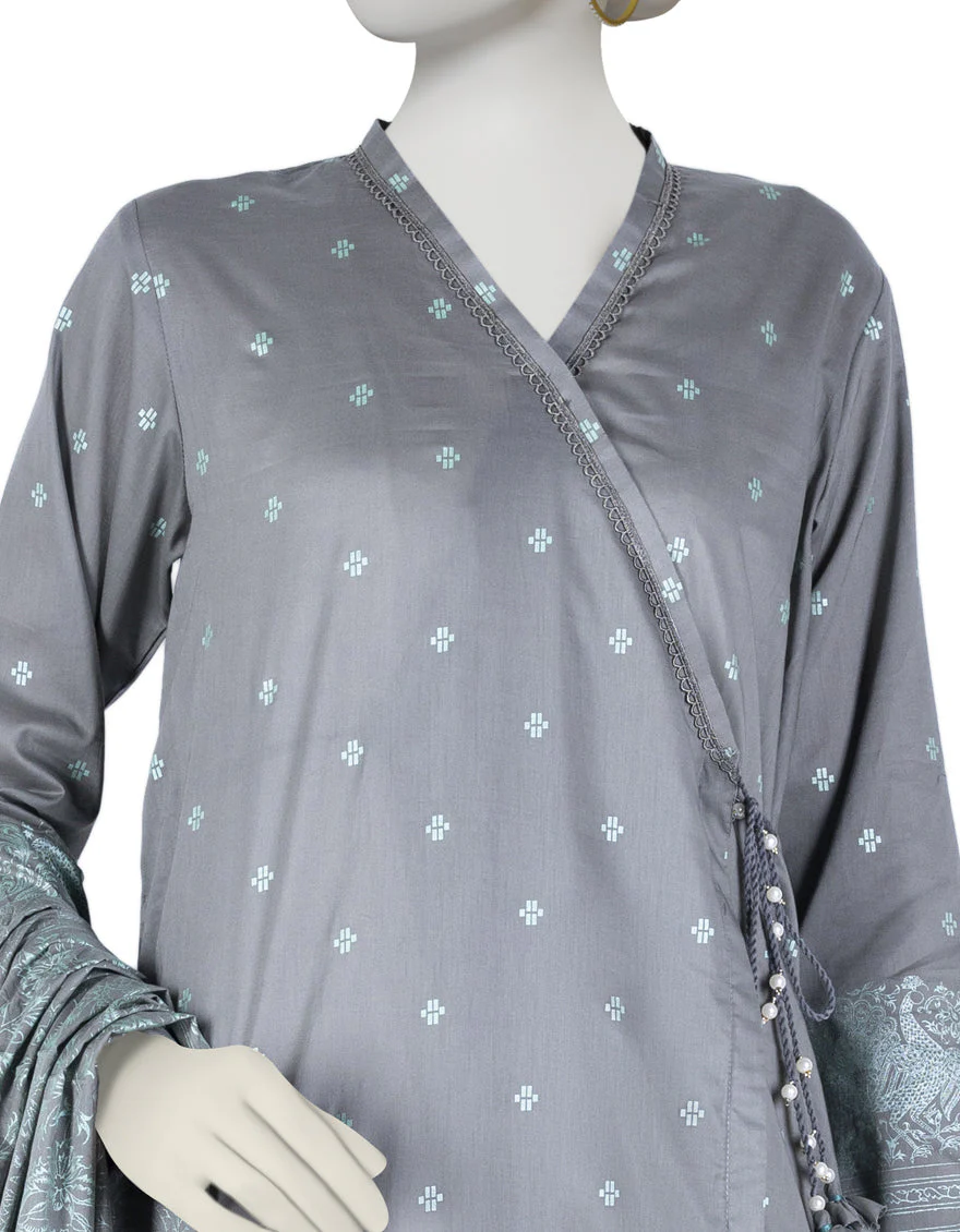 GREY LAWN 3PC STITCHED | JLAWN-S-US-23-035/S JOMANA - Image 3