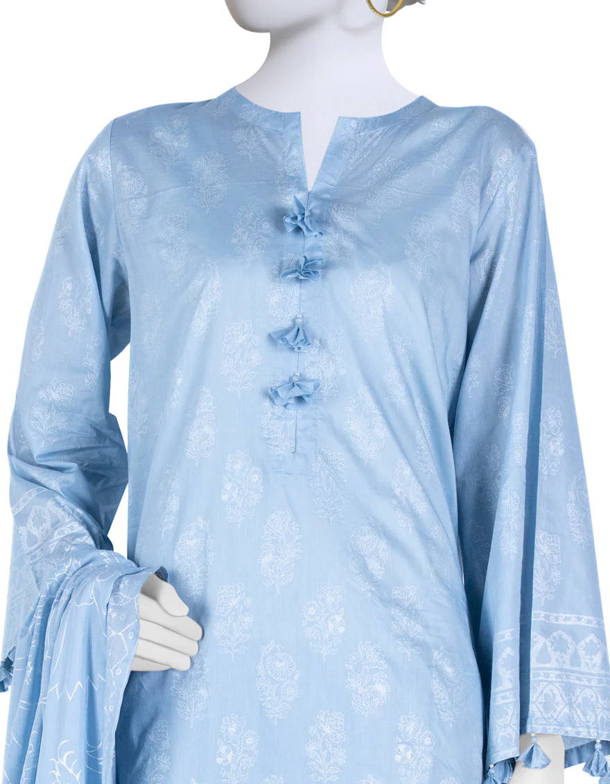LIGHT BLUE LAWN 3PC STITCHED | JLAWN-S-US-23-036/S NOUR - Image 3