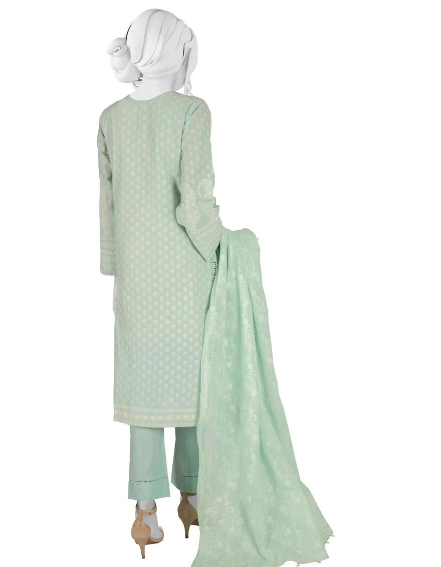 AQUA LAWN 3PC STITCHED | JLAWN-S-US-23-045/S AQUA-642 - Image 2