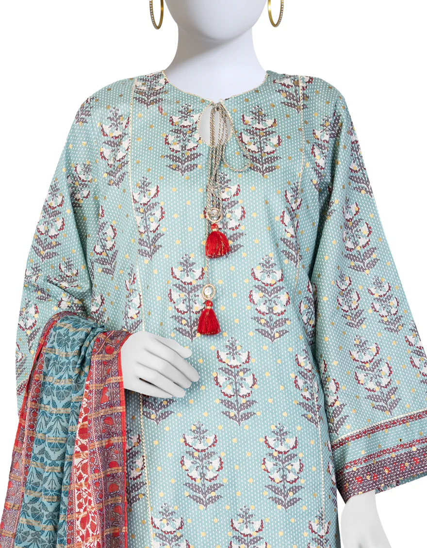 GREEN LAWN 3PC STITCHED | JLAWN-S-US-23-050/S QANAT - Image 3