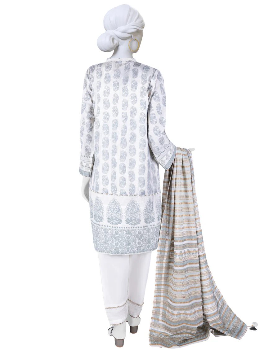 SKY BLUE LAWN 3PC STITCHED | JLAWN-S-US-23-053/S ZEYNEL - Image 2
