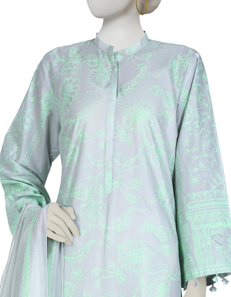 GREEN LAWN 3PC STITCHED | JLAWN-S-US-23-058/S VERDE - Image 3