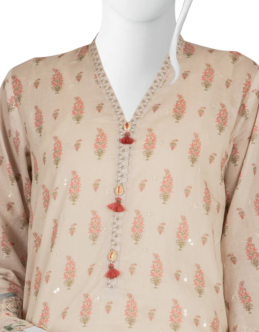 BABY PINK LAWN 3PC STITCHED | JLAWN-S-US-23-063/S PINK BLUSH - Image 3