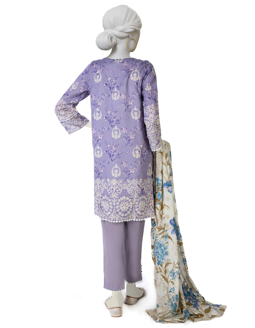 PURPLE LAWN 3PC STITCHED | JLAWN-S-US-23-067/S AYSUN - Image 2