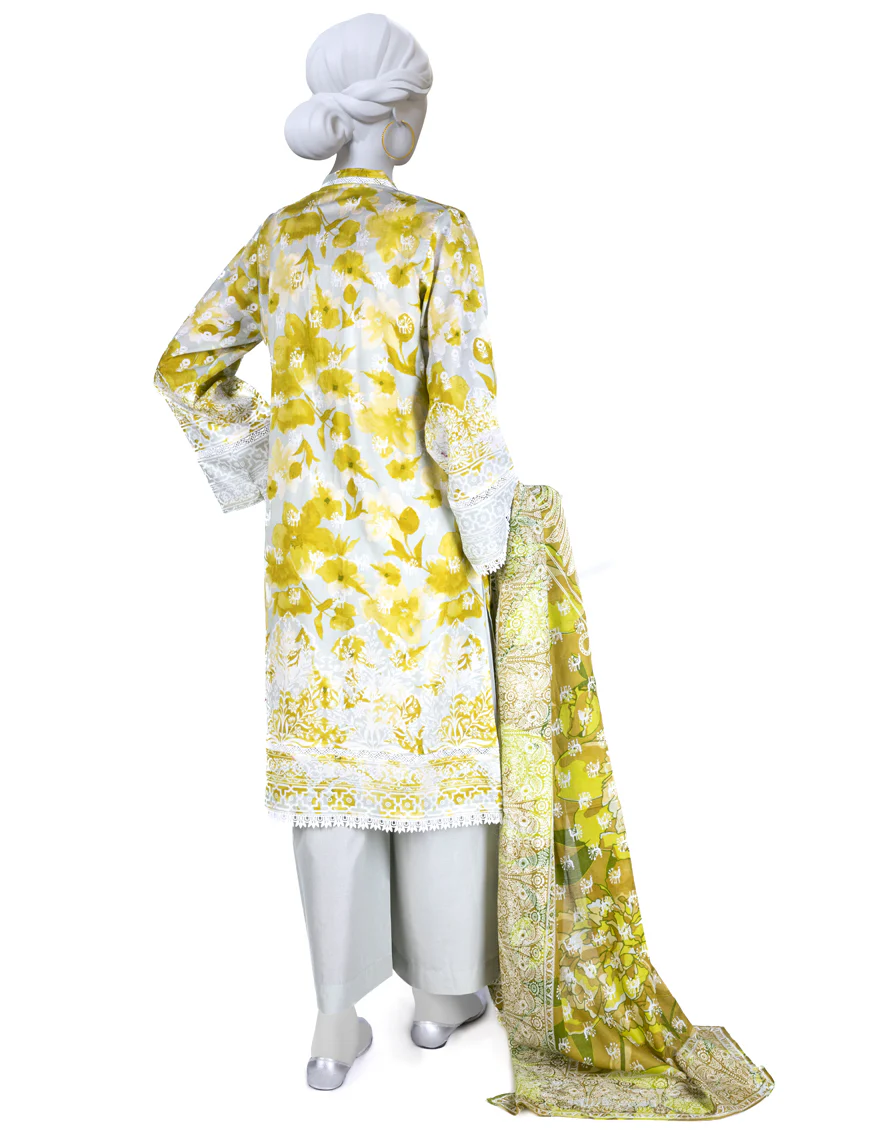 LIME GREEN LAWN 3PC STITCHED | JLAWN-S-US-23-068/S BLAKED - Image 2