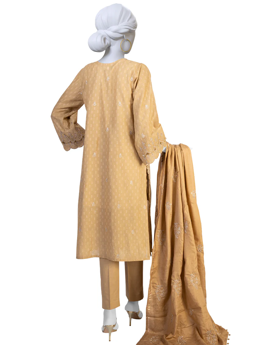 BEIGE LAWN 3PC STITCHED | JLAWN-S-US-23-175/S URFEE - Image 2