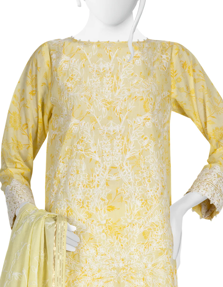 YELLOW LAWN 3PC UNSTITCHED | JLAWN-S-US-23-177 ATLAS - Image 3