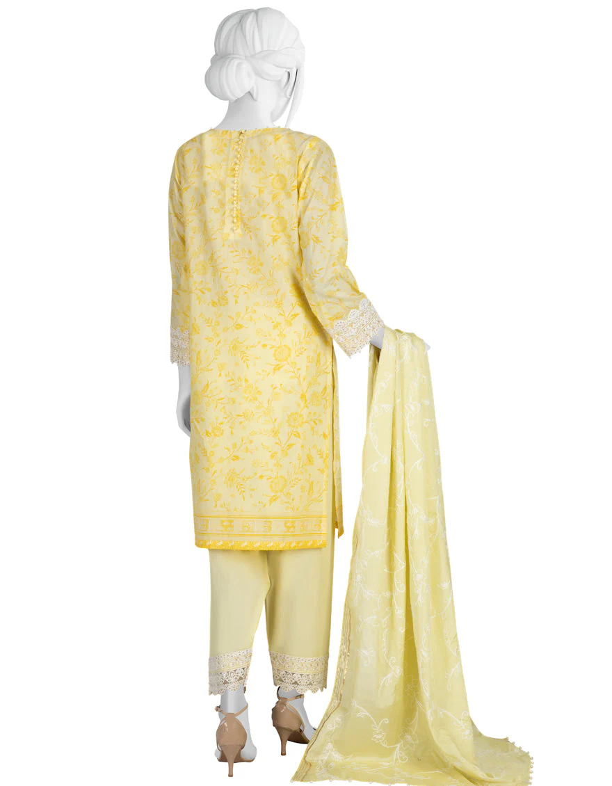YELLOW LAWN 3PC STITCHED | JLAWN-S-US-23-177/S ATLAS - Image 2