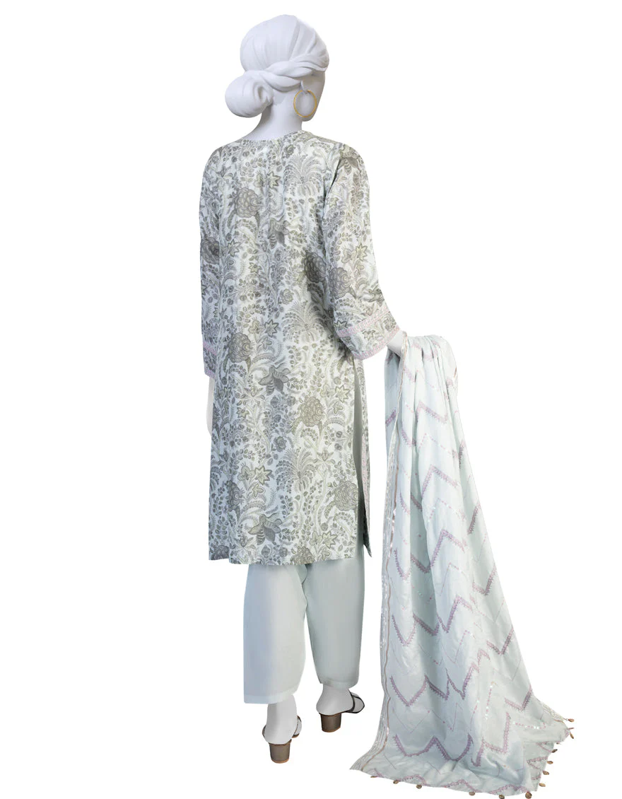 ICE BLUE LAWN 3PC STITCHED | JLAWN-S-US-23-178/S ICE - Image 2